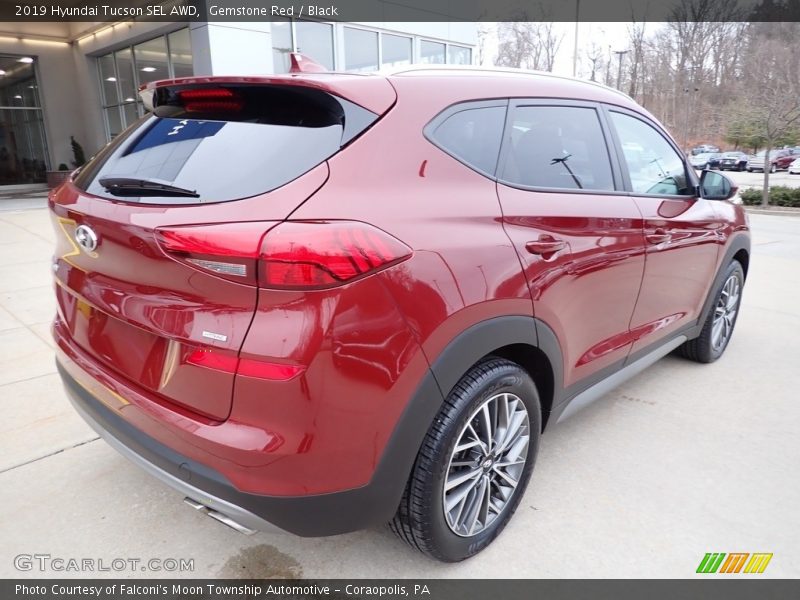 Gemstone Red / Black 2019 Hyundai Tucson SEL AWD
