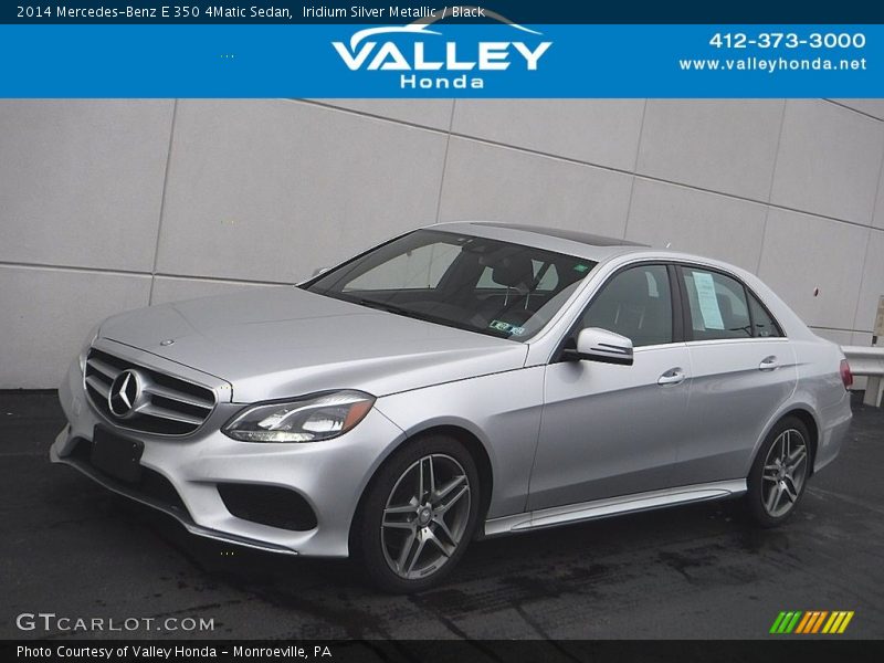 Iridium Silver Metallic / Black 2014 Mercedes-Benz E 350 4Matic Sedan