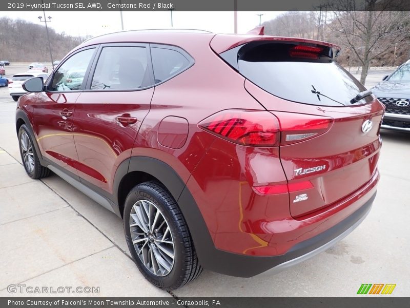 Gemstone Red / Black 2019 Hyundai Tucson SEL AWD