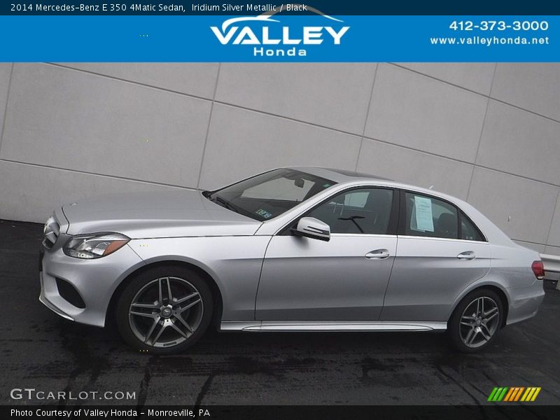 Iridium Silver Metallic / Black 2014 Mercedes-Benz E 350 4Matic Sedan