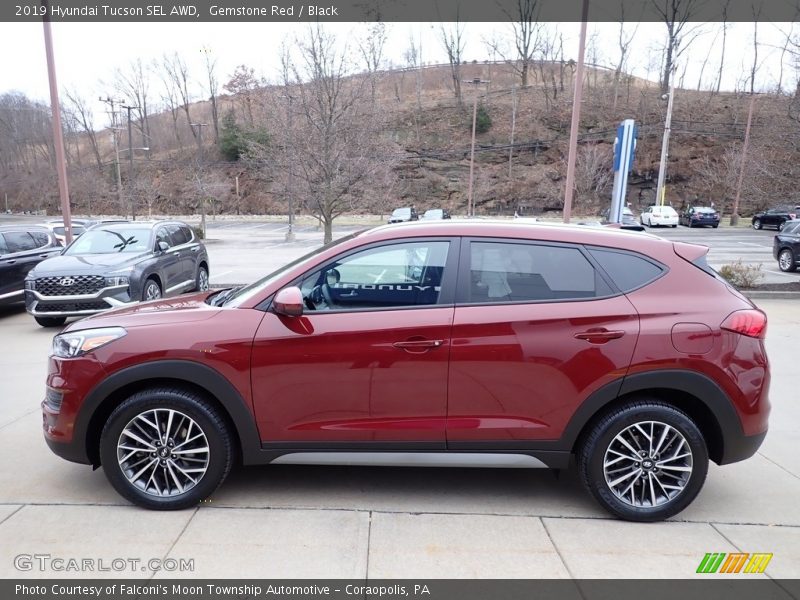 Gemstone Red / Black 2019 Hyundai Tucson SEL AWD