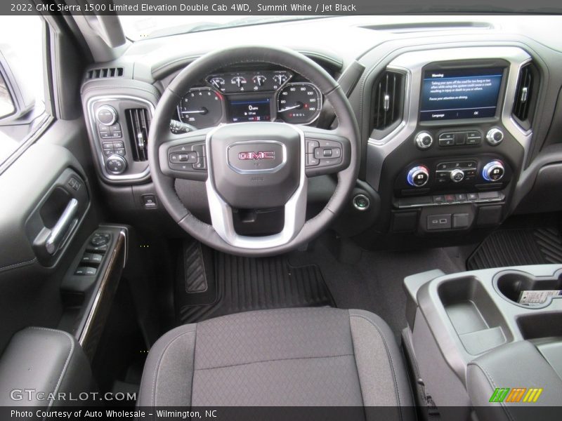 Summit White / Jet Black 2022 GMC Sierra 1500 Limited Elevation Double Cab 4WD