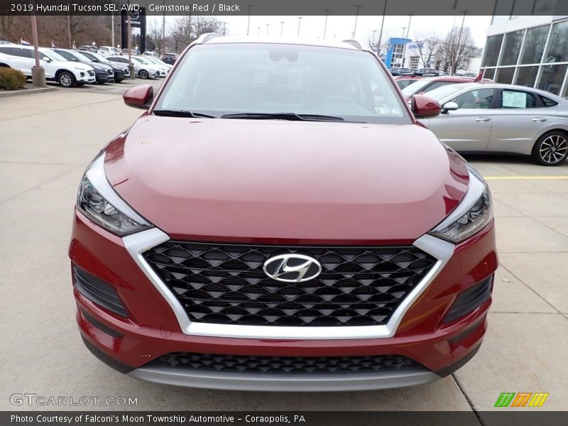 Gemstone Red / Black 2019 Hyundai Tucson SEL AWD