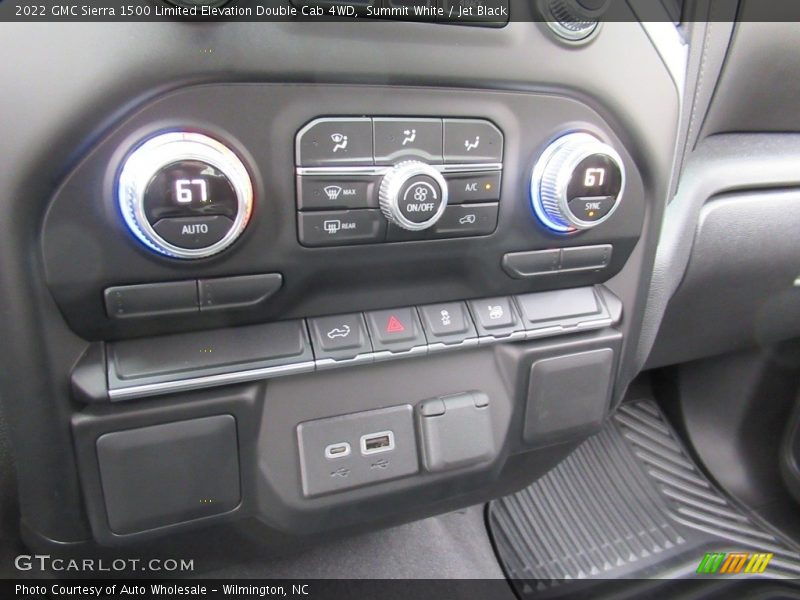 Summit White / Jet Black 2022 GMC Sierra 1500 Limited Elevation Double Cab 4WD