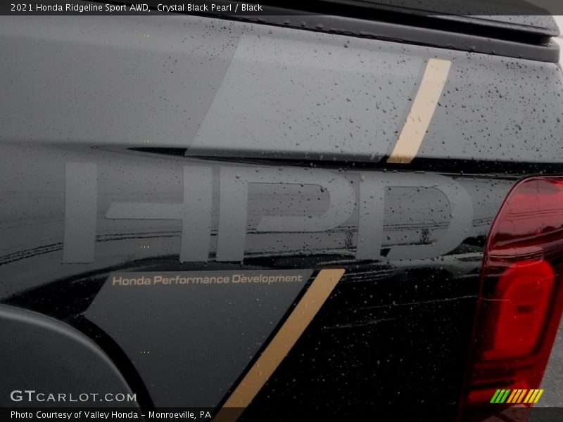 Crystal Black Pearl / Black 2021 Honda Ridgeline Sport AWD