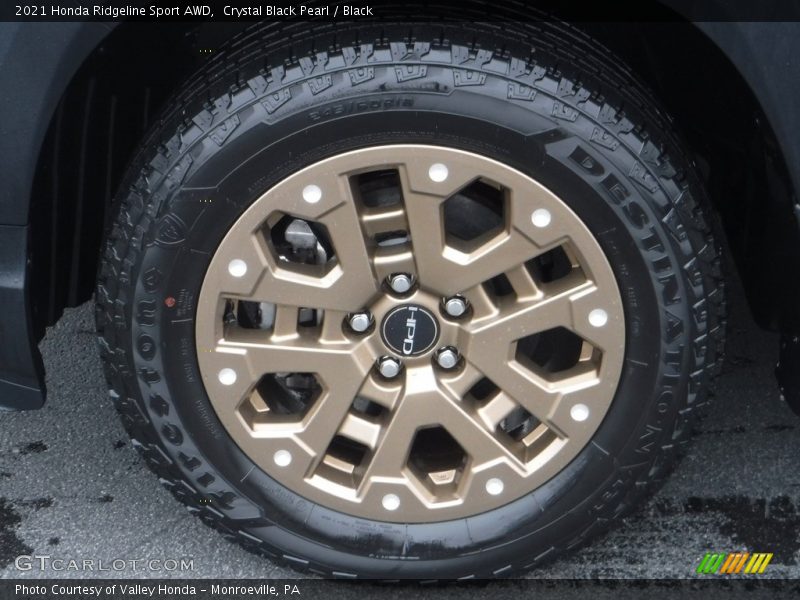 Crystal Black Pearl / Black 2021 Honda Ridgeline Sport AWD