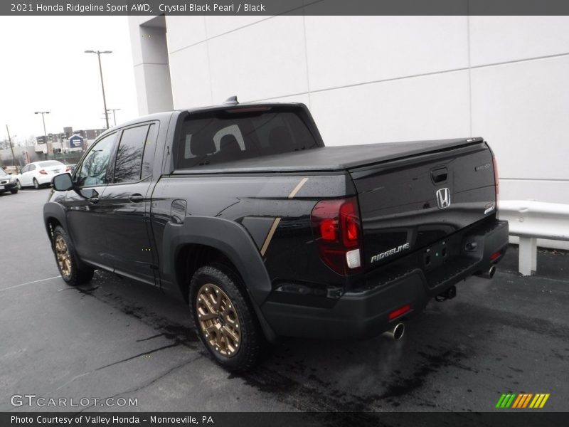 Crystal Black Pearl / Black 2021 Honda Ridgeline Sport AWD