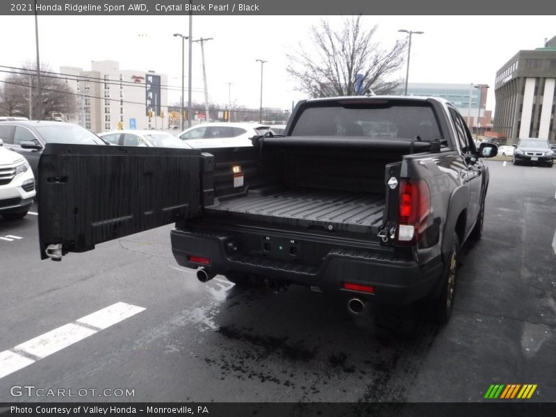 Crystal Black Pearl / Black 2021 Honda Ridgeline Sport AWD