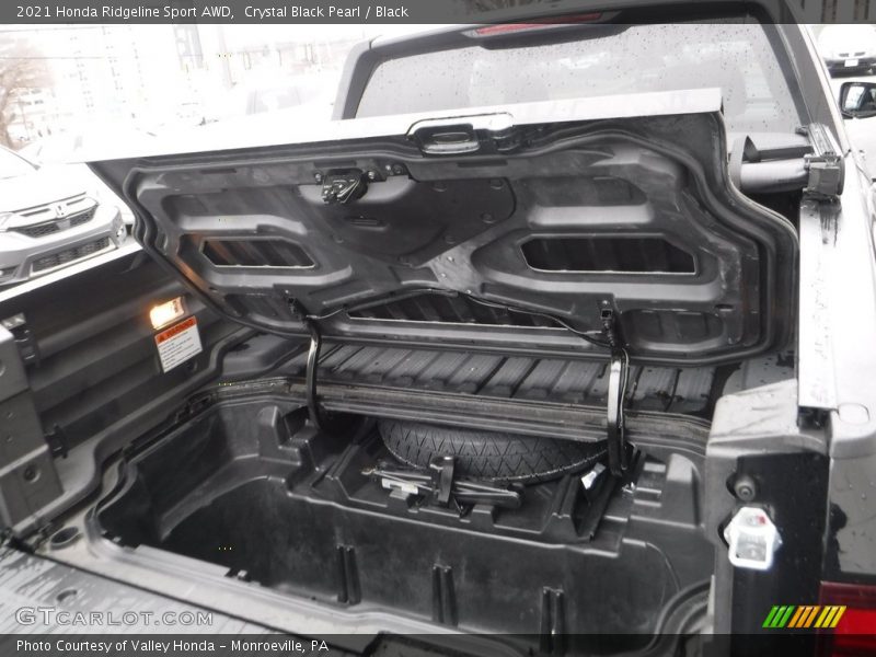 Crystal Black Pearl / Black 2021 Honda Ridgeline Sport AWD