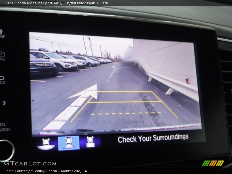 Crystal Black Pearl / Black 2021 Honda Ridgeline Sport AWD
