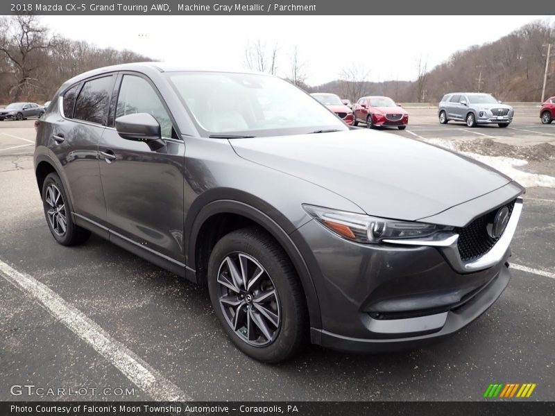 Machine Gray Metallic / Parchment 2018 Mazda CX-5 Grand Touring AWD