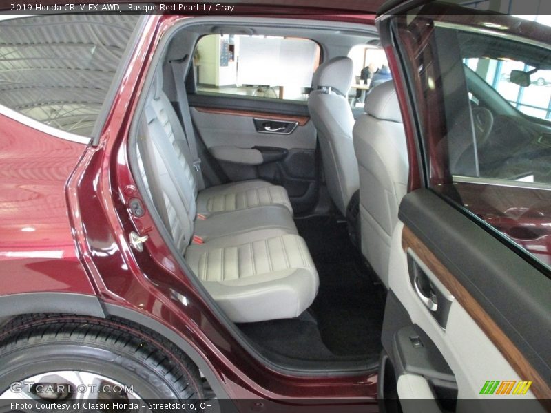 Basque Red Pearl II / Gray 2019 Honda CR-V EX AWD