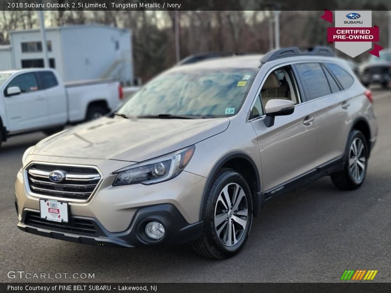 Tungsten Metallic / Ivory 2018 Subaru Outback 2.5i Limited