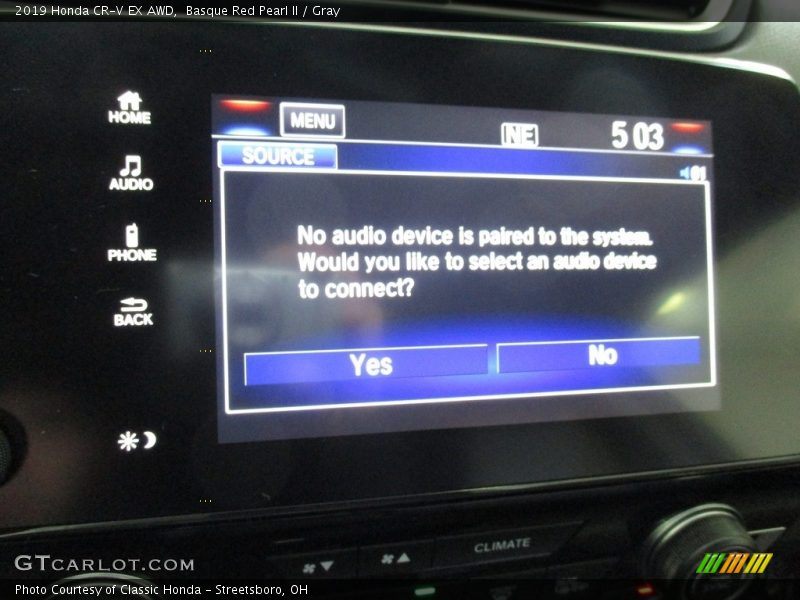 Basque Red Pearl II / Gray 2019 Honda CR-V EX AWD