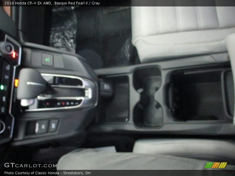 Basque Red Pearl II / Gray 2019 Honda CR-V EX AWD