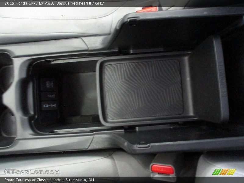 Basque Red Pearl II / Gray 2019 Honda CR-V EX AWD
