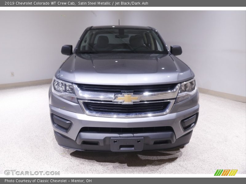 Satin Steel Metallic / Jet Black/Dark Ash 2019 Chevrolet Colorado WT Crew Cab