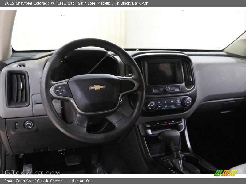 Satin Steel Metallic / Jet Black/Dark Ash 2019 Chevrolet Colorado WT Crew Cab