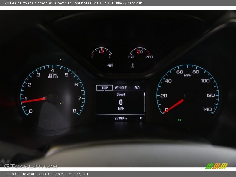 Satin Steel Metallic / Jet Black/Dark Ash 2019 Chevrolet Colorado WT Crew Cab