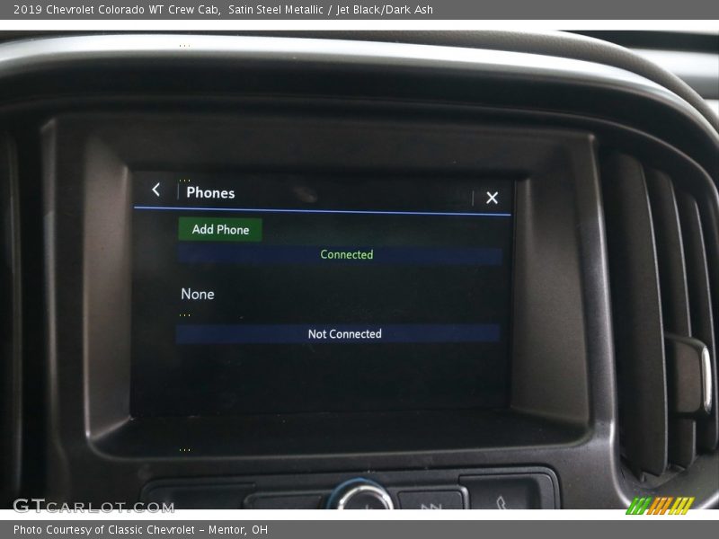 Satin Steel Metallic / Jet Black/Dark Ash 2019 Chevrolet Colorado WT Crew Cab