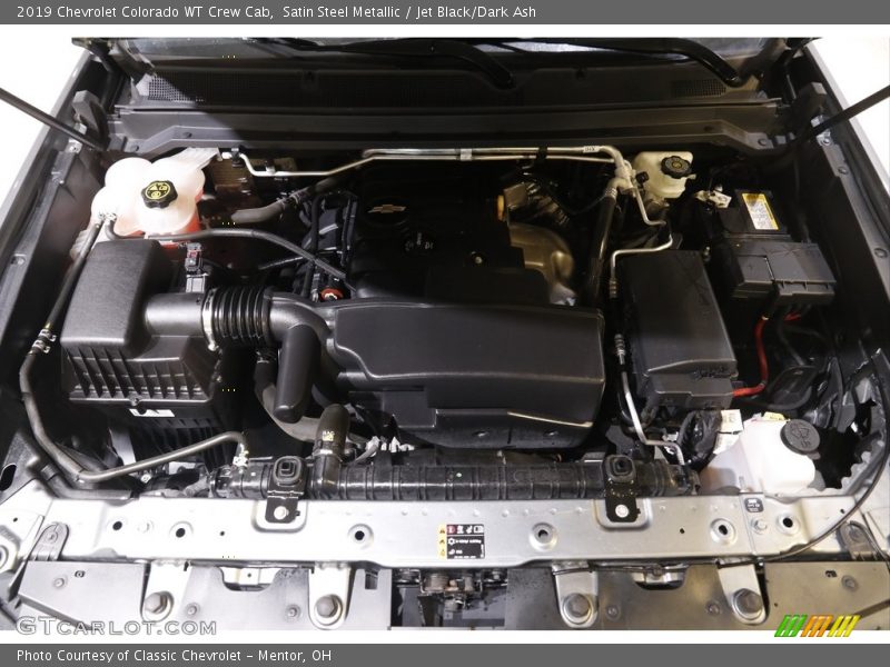 Satin Steel Metallic / Jet Black/Dark Ash 2019 Chevrolet Colorado WT Crew Cab