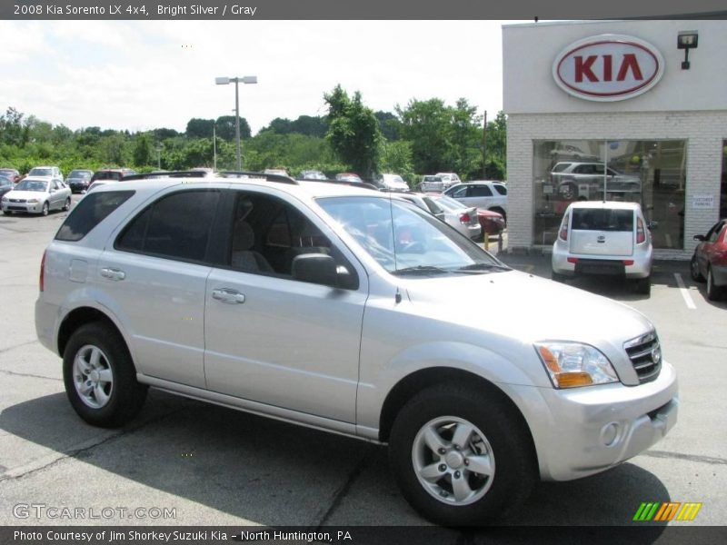 Bright Silver / Gray 2008 Kia Sorento LX 4x4