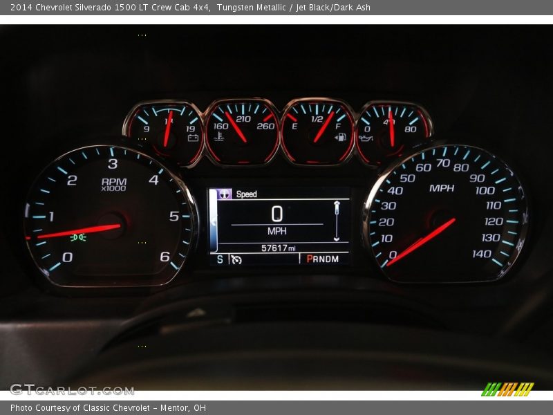 Tungsten Metallic / Jet Black/Dark Ash 2014 Chevrolet Silverado 1500 LT Crew Cab 4x4
