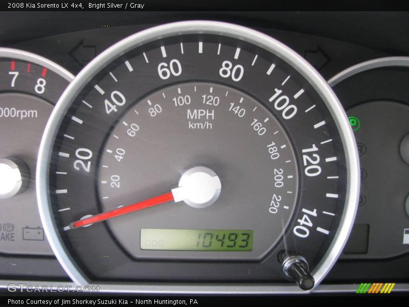 Bright Silver / Gray 2008 Kia Sorento LX 4x4