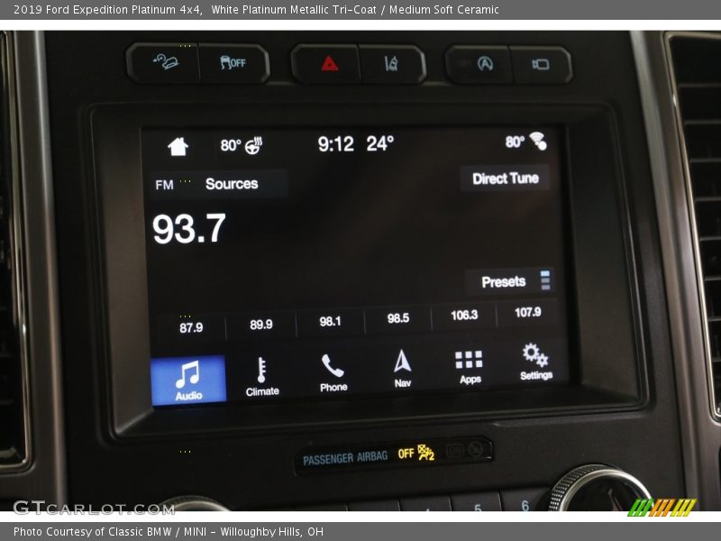 White Platinum Metallic Tri-Coat / Medium Soft Ceramic 2019 Ford Expedition Platinum 4x4