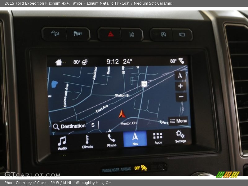 White Platinum Metallic Tri-Coat / Medium Soft Ceramic 2019 Ford Expedition Platinum 4x4