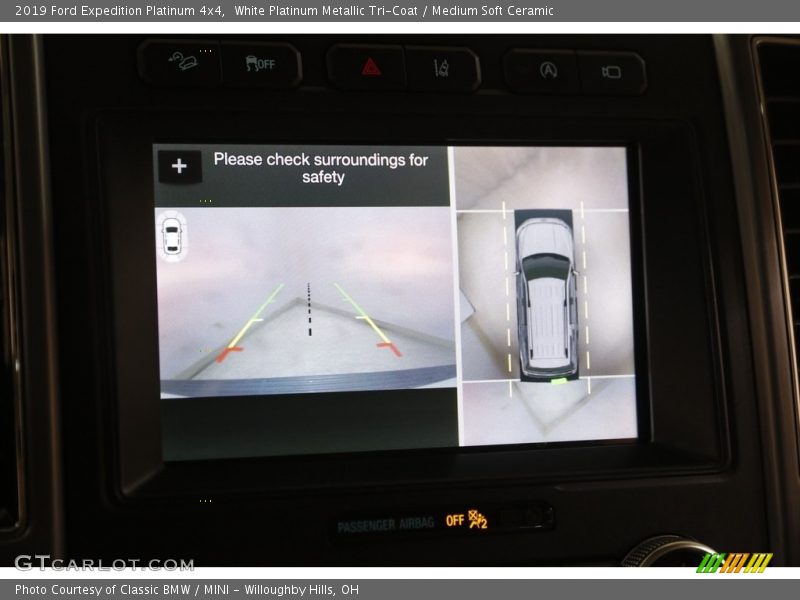 White Platinum Metallic Tri-Coat / Medium Soft Ceramic 2019 Ford Expedition Platinum 4x4
