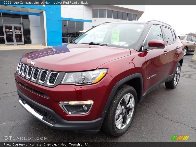 Velvet Red Pearl / Black 2021 Jeep Compass Limited 4x4