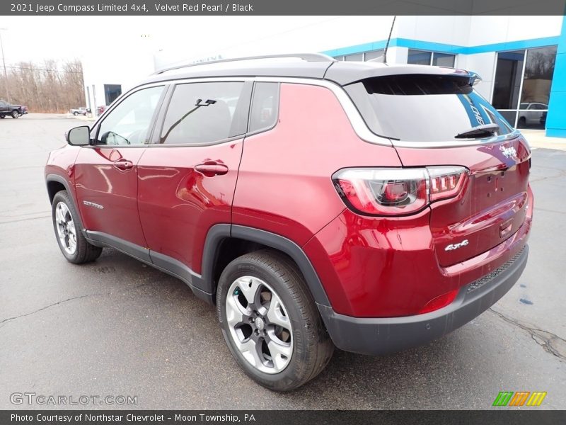 Velvet Red Pearl / Black 2021 Jeep Compass Limited 4x4