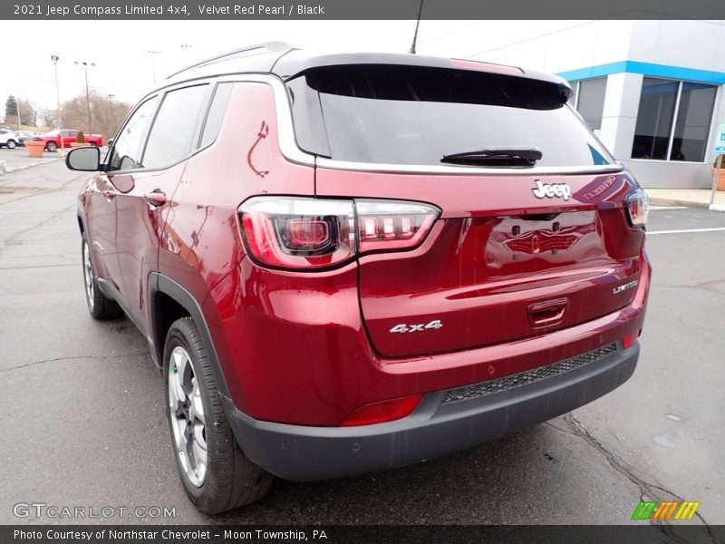 Velvet Red Pearl / Black 2021 Jeep Compass Limited 4x4