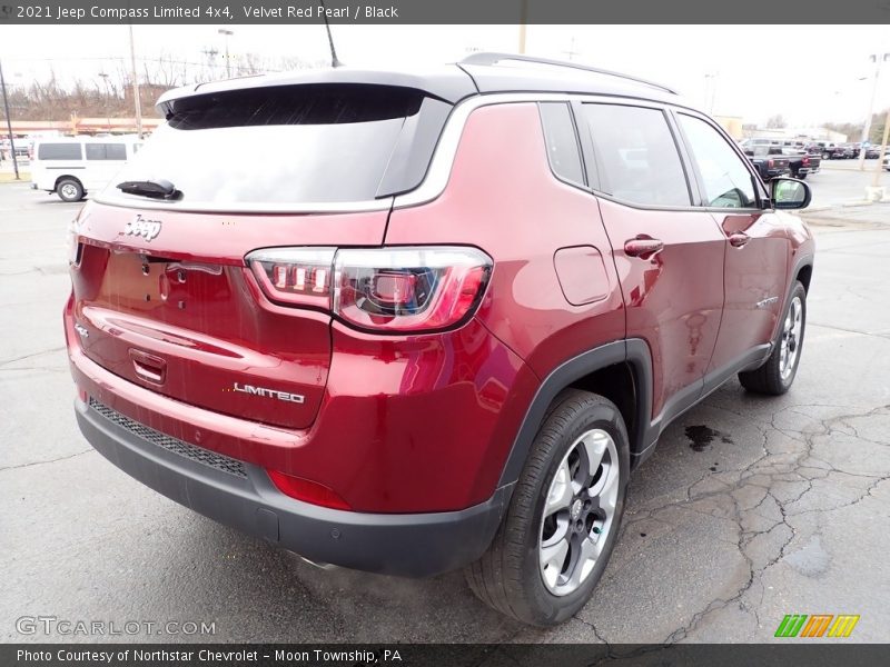 Velvet Red Pearl / Black 2021 Jeep Compass Limited 4x4