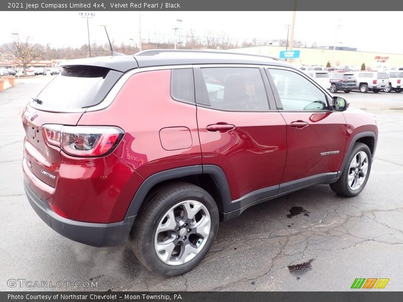 Velvet Red Pearl / Black 2021 Jeep Compass Limited 4x4
