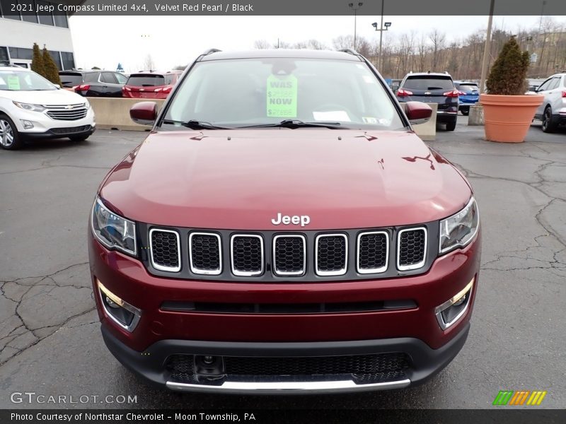 Velvet Red Pearl / Black 2021 Jeep Compass Limited 4x4