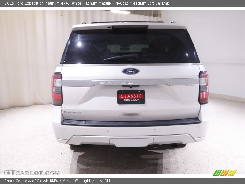 White Platinum Metallic Tri-Coat / Medium Soft Ceramic 2019 Ford Expedition Platinum 4x4