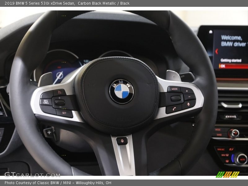 Carbon Black Metallic / Black 2019 BMW 5 Series 530i xDrive Sedan