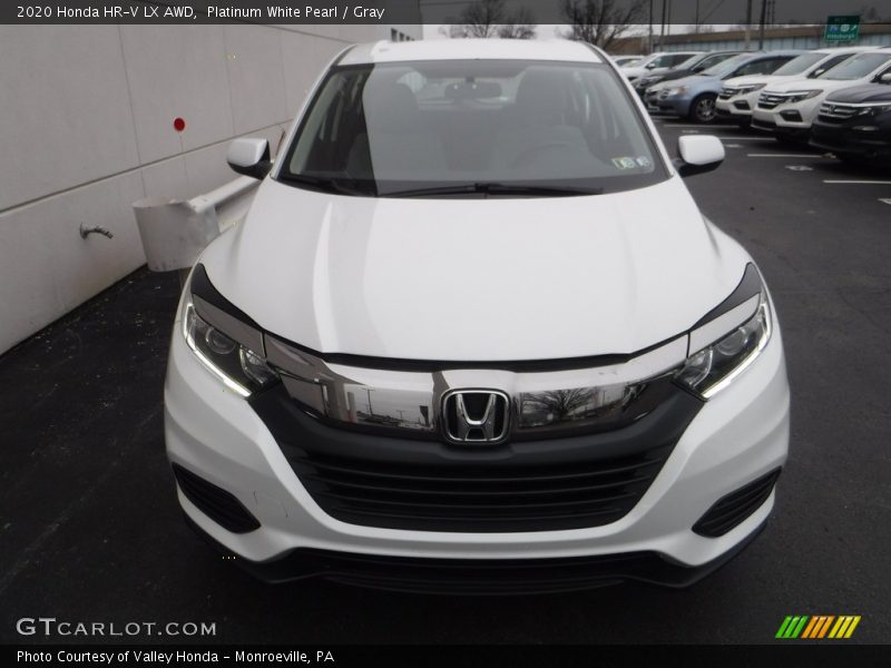 Platinum White Pearl / Gray 2020 Honda HR-V LX AWD
