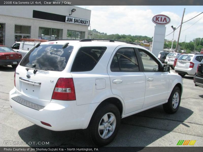 Clear White / Gray 2008 Kia Sorento LX 4x4