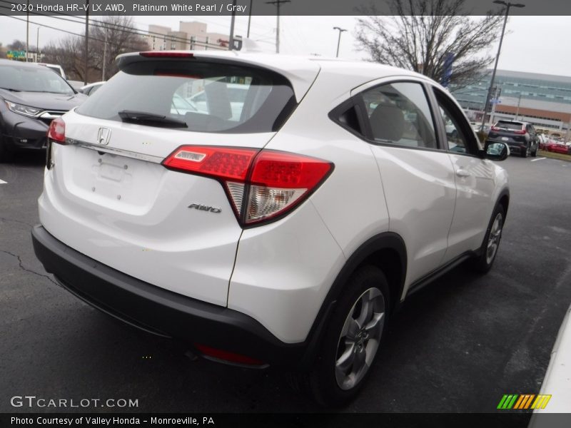 Platinum White Pearl / Gray 2020 Honda HR-V LX AWD