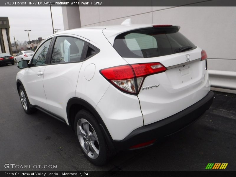 Platinum White Pearl / Gray 2020 Honda HR-V LX AWD