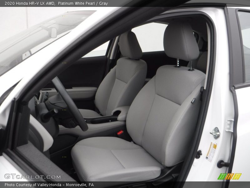Platinum White Pearl / Gray 2020 Honda HR-V LX AWD