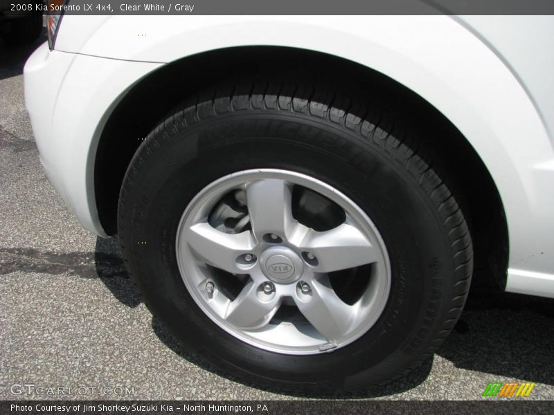 Clear White / Gray 2008 Kia Sorento LX 4x4