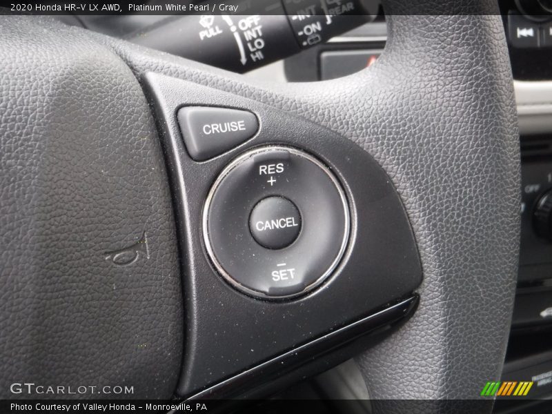 Platinum White Pearl / Gray 2020 Honda HR-V LX AWD