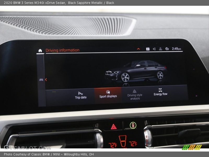 Black Sapphire Metallic / Black 2020 BMW 3 Series M340i xDrive Sedan
