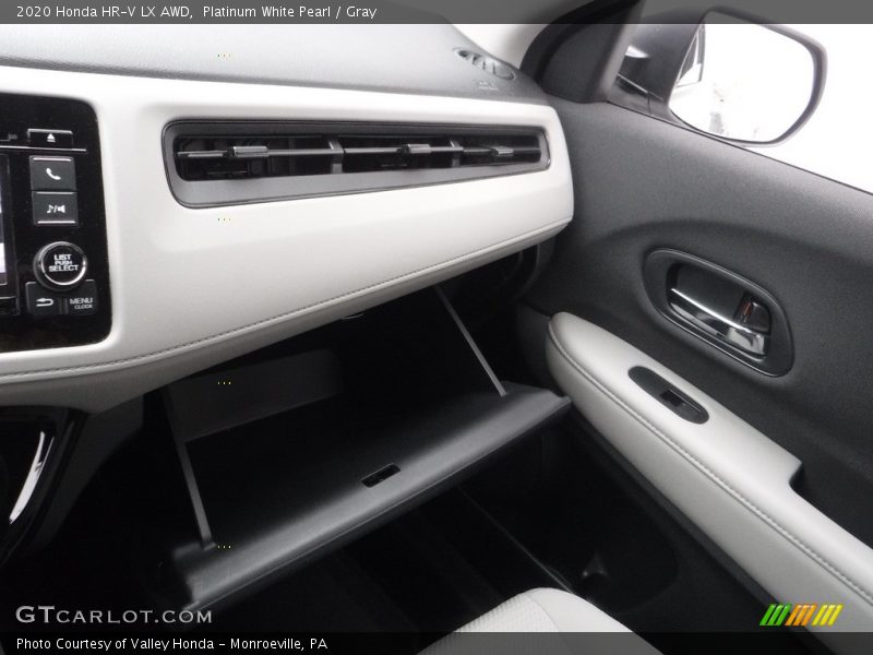 Platinum White Pearl / Gray 2020 Honda HR-V LX AWD