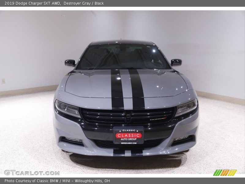 Destroyer Gray / Black 2019 Dodge Charger SXT AWD