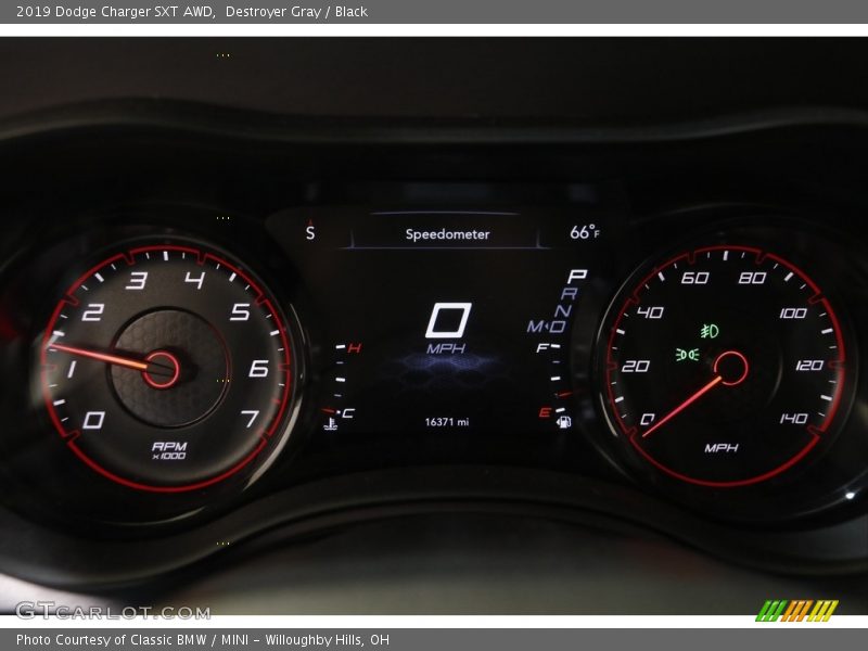 Destroyer Gray / Black 2019 Dodge Charger SXT AWD